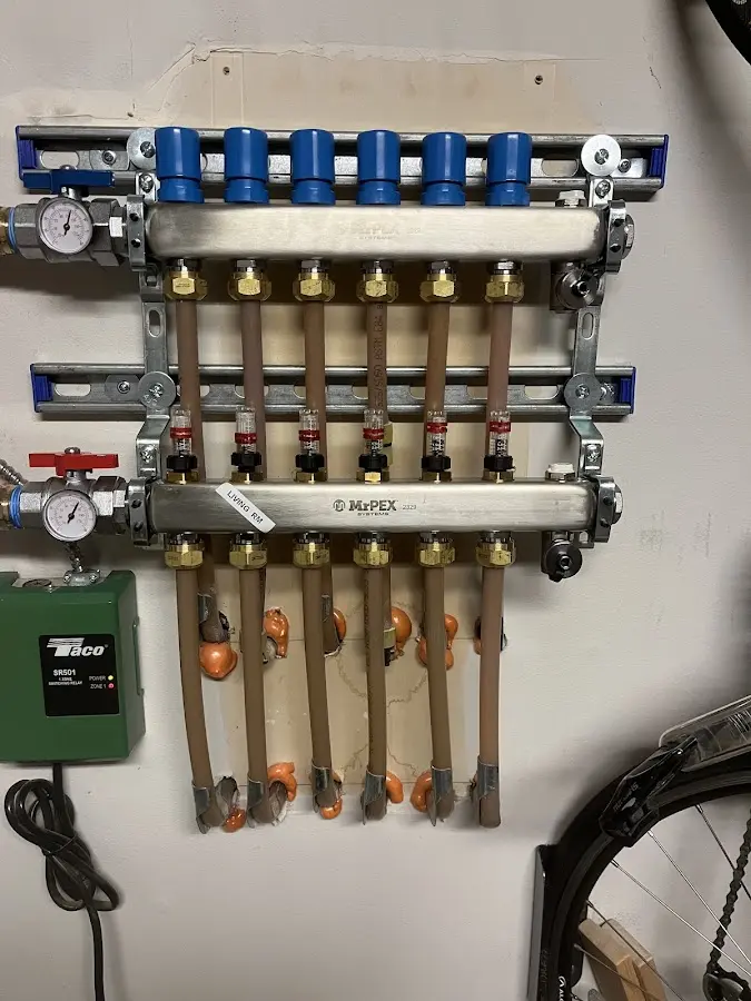 Plumber performing Gas Leak Detection at a residential property in Greenville